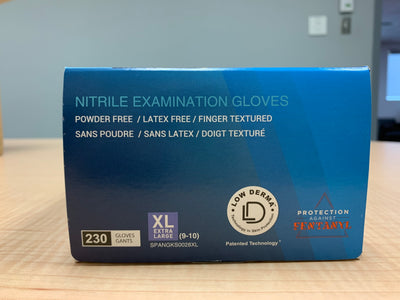 Chemo Medical Grade Nitrile Gloves (250 Gloves in S,M,L or 230 Gloves XL)  - (Sizes Vary) | SteriPro Canada PPE Store.