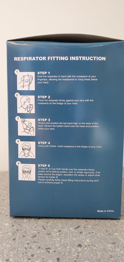 N95  Makrite 9500 - NIOSH Masks - Box of 20 or By the Carton | SteriPro Canada PPE Store.