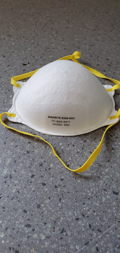 N95  Makrite 9500 - NIOSH Masks - Box of 20 or By the Carton | SteriPro Canada PPE Store.