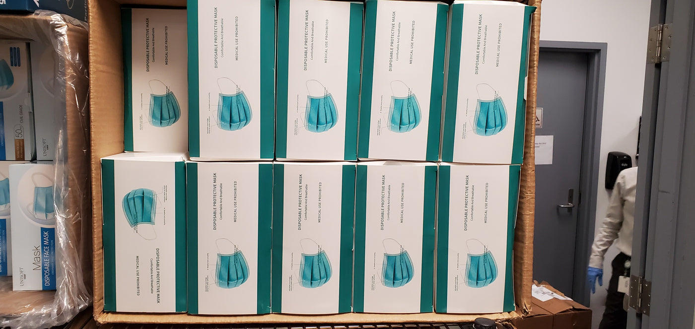 Carton of EN14683:2019 Type  II 3-Ply Masks  - 2000 Masks Per Carton (IN STOCK)