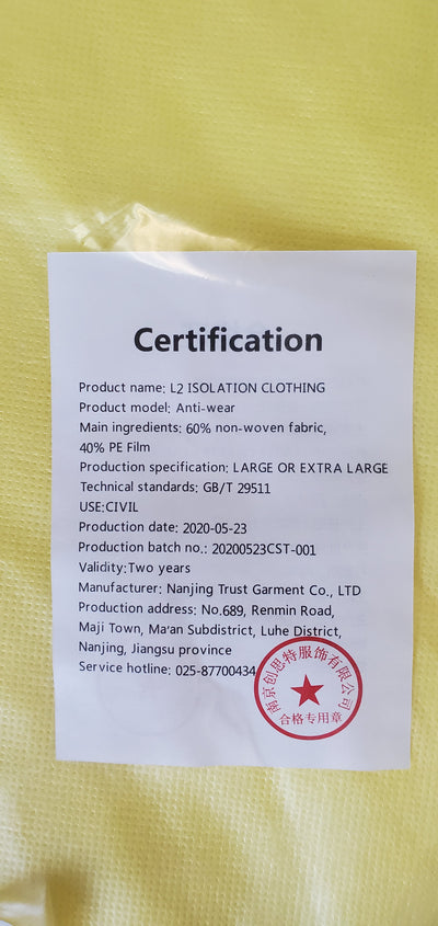 AAMI Level 2 Gowns - Pack of 10 - Individually Packed | SteriPro Canada PPE Store.