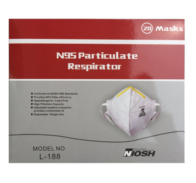 Harley L188 N95 Masks Box of 20 or Carton | SteriPro Canada PPE Store.