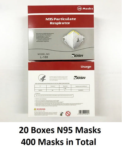 N95  Carton of NIOSH / CDC / Health Canada Approved Masks - 400 Masks in a Carton | SteriPro Canada PPE Store.