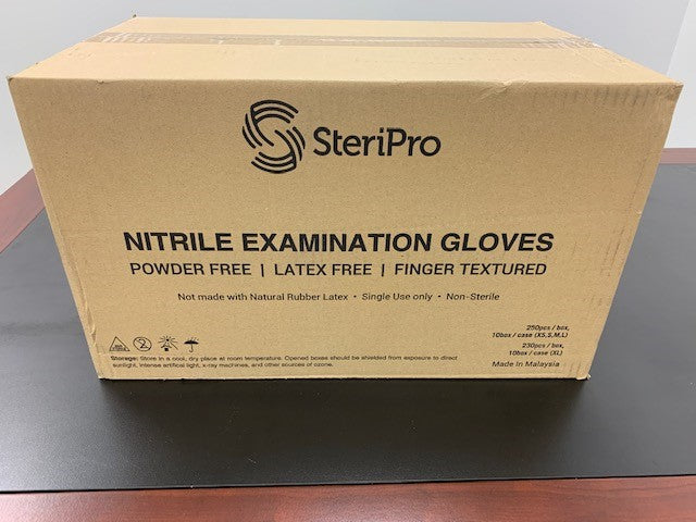 Medical Grade Nitrile Gloves (250 Gloves in XS,S,M,L or 230 Gloves XL)  - (Sizes Vary) | SteriPro Canada PPE Store.