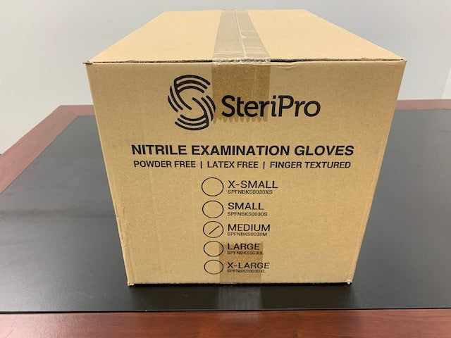Medical Grade Nitrile Gloves (250 Gloves in XS,S,M,L or 230 Gloves XL)  - (Sizes Vary) | SteriPro Canada PPE Store.